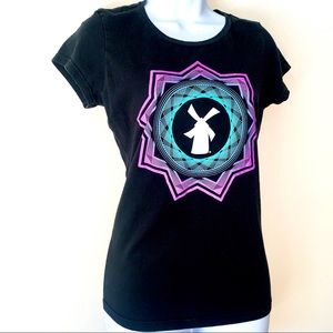 Dutch Bros Neon Windmill T-Shirt, Size Large